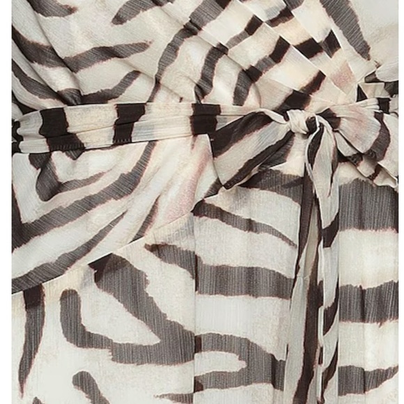 Lauren Ralph Lauren Zebra Striped Midi Dress - Black & White - Picture 10 of 12